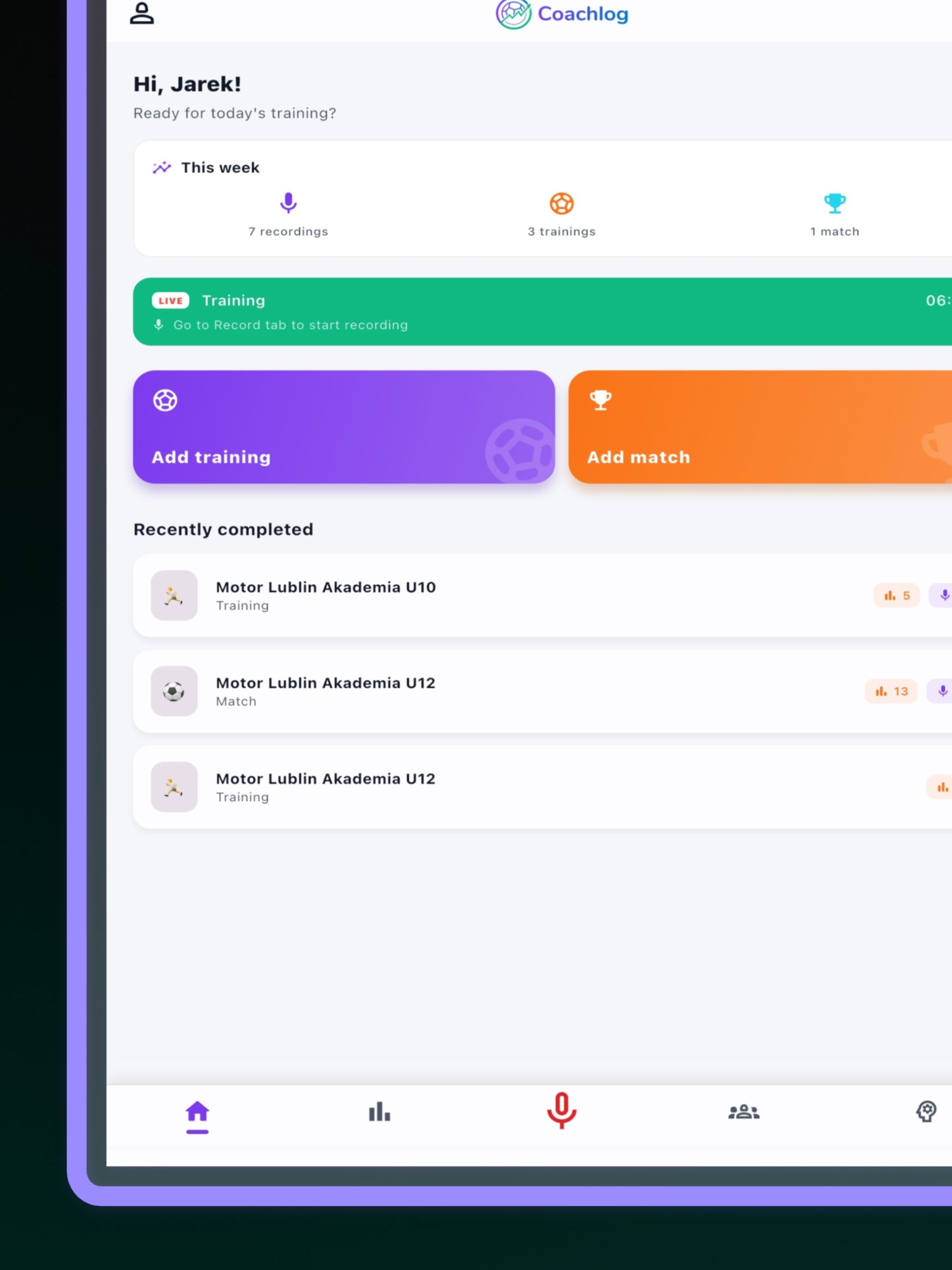 Coachlog: AI Soccer Coach screenshot 16