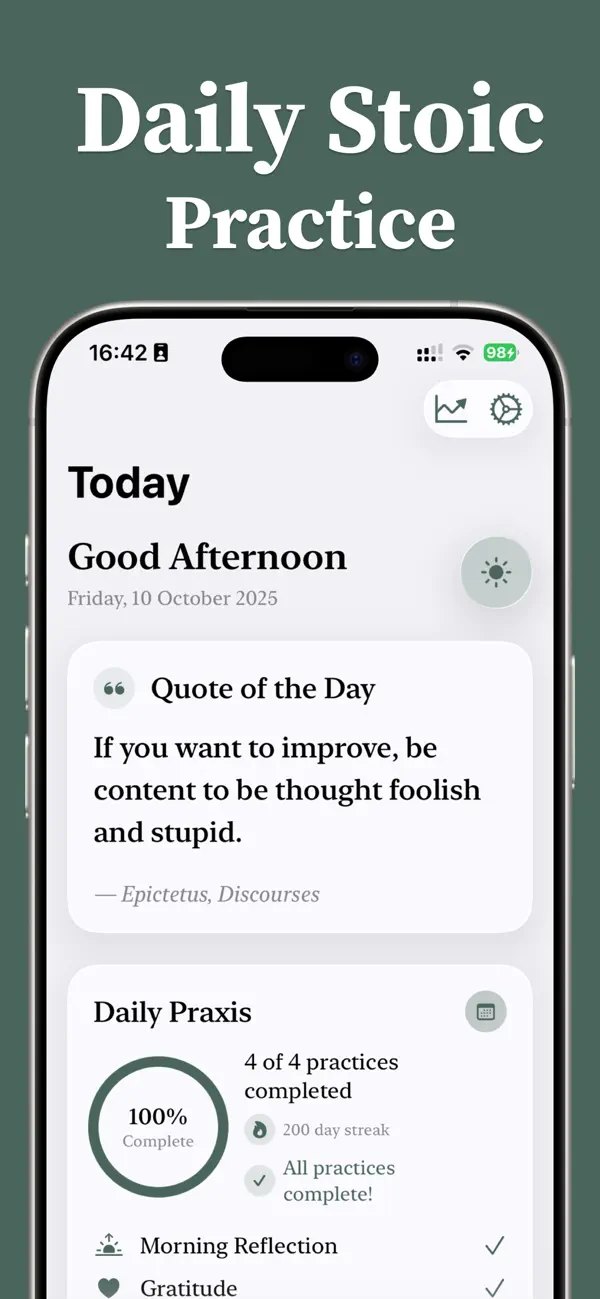 #2. Stoicism - Praxis (iOS) di: Gareth Harte