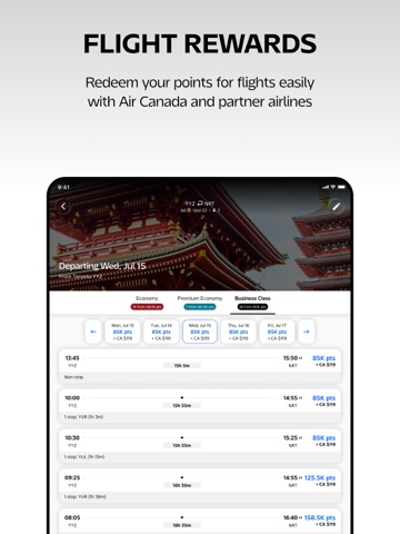 Air Canada + Aeroplan App Store preview screenshot 13