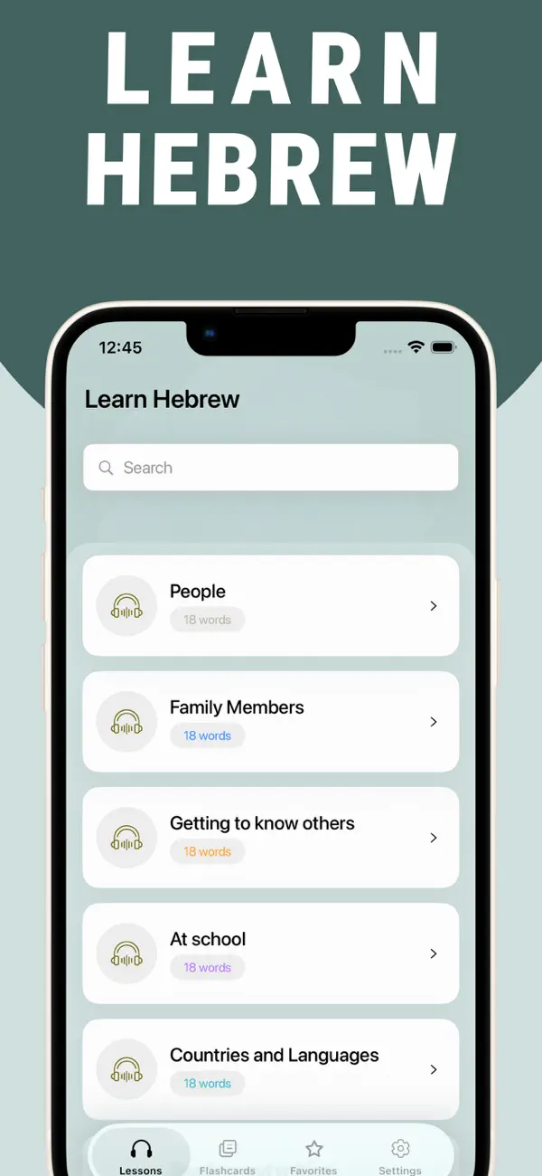 Screenshot #1 pour Learn Hebrew - Lentil