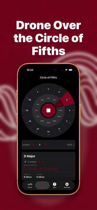 Fifths: Drone Tone Generator Screenshot 2 of 10