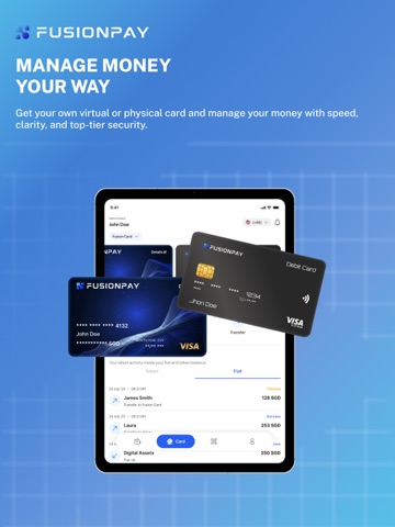 FusionPay: Digital Wallet iPad screenshot