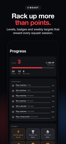 Squash Scoreboard: Boast Nick iPhone screenshot