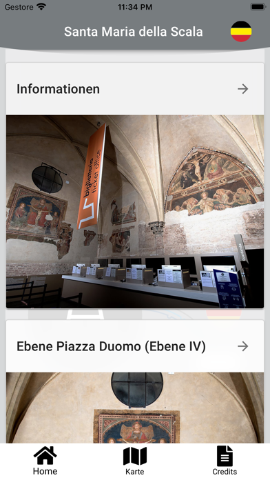 Siena SMS Audioguide Screenshot