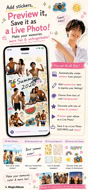 Magic Album: Moving Stickers screenshot 3