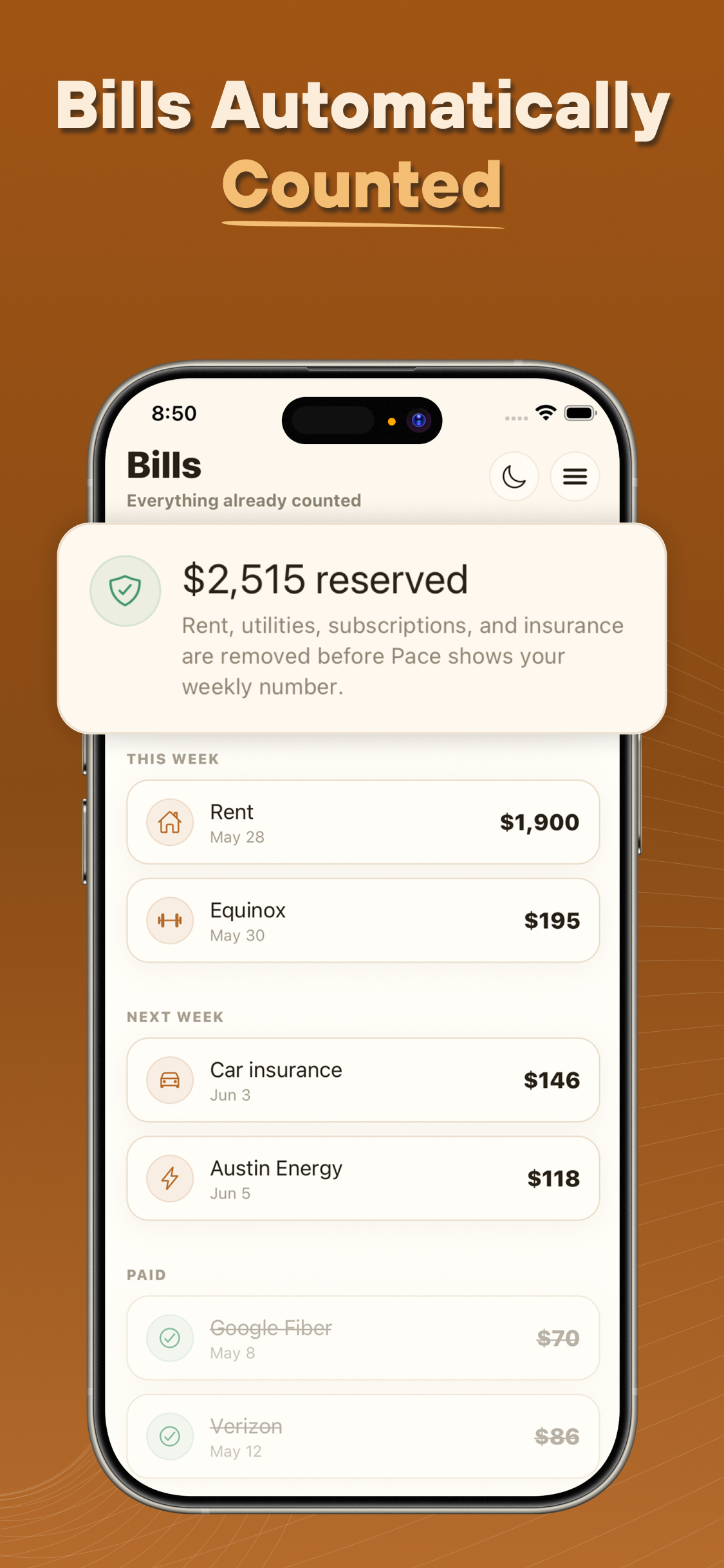 AI Weekly Spend Tracker - Pace screenshot 3