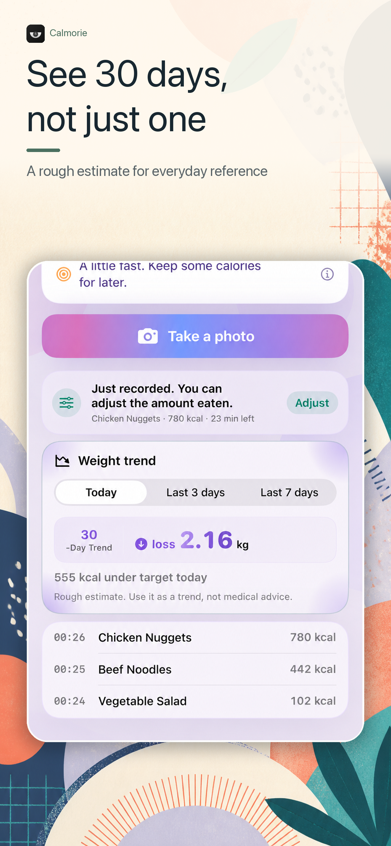 Calmorie: AI Calorie Counter screenshot 5