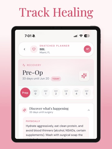 Snatched Planner iPad screenshot