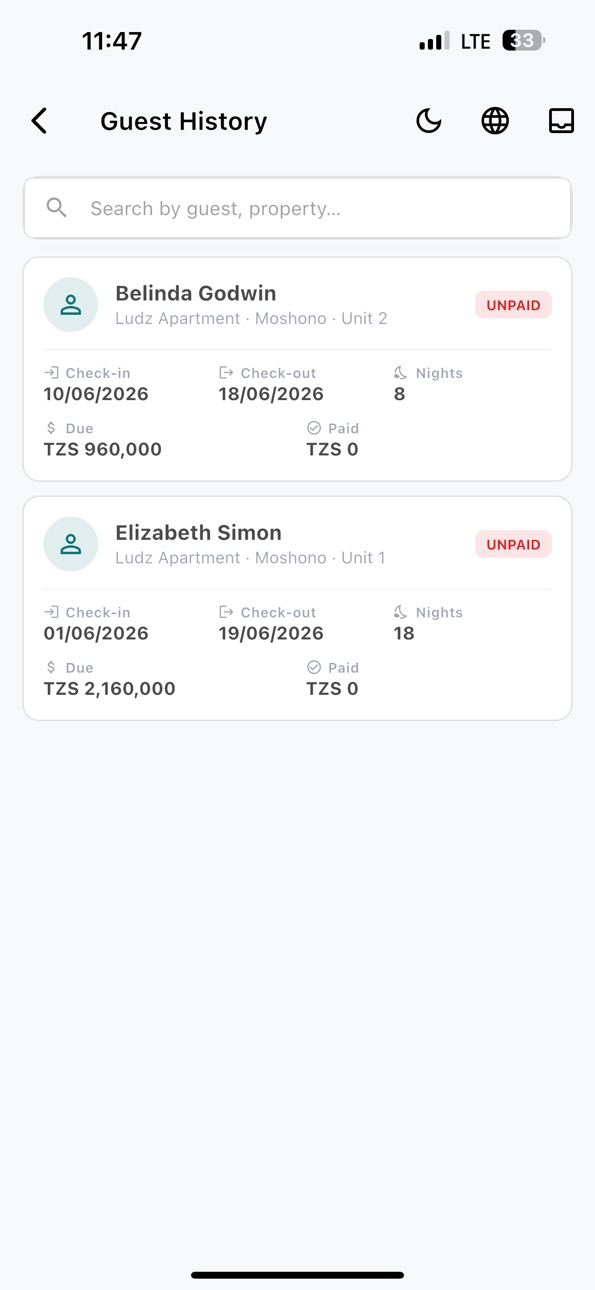 iPhone screenshot