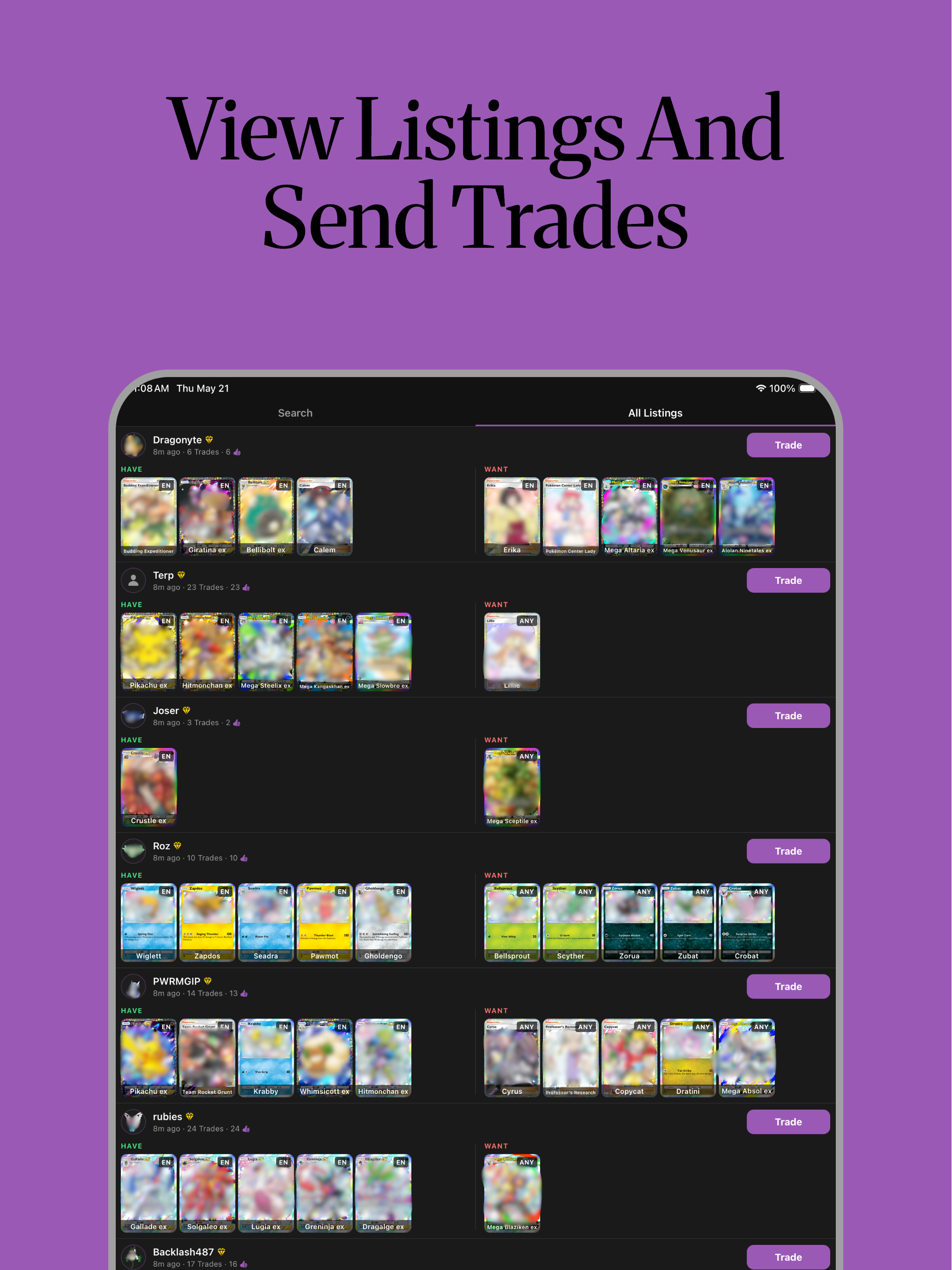 Pocket Trader - for TCG Pocket