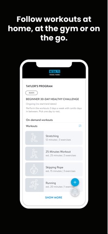 Results Training App screenshot