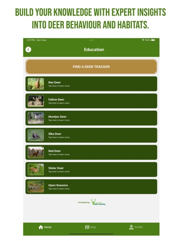 Huntsman App iPad screenshot
