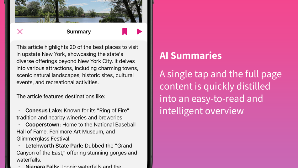 #2. Luci — Browsing & AI Summary (iOS) Av: phi & co.