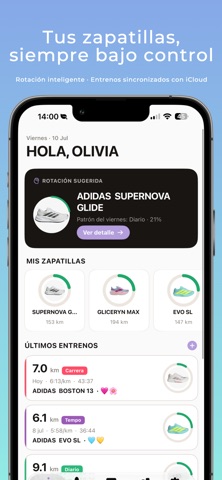 Runnio - Running Shoe Tracker Screenshot 1 of 5