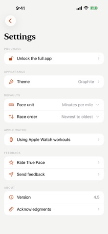 True Pace: Running Calculator Screenshot 8 of 9