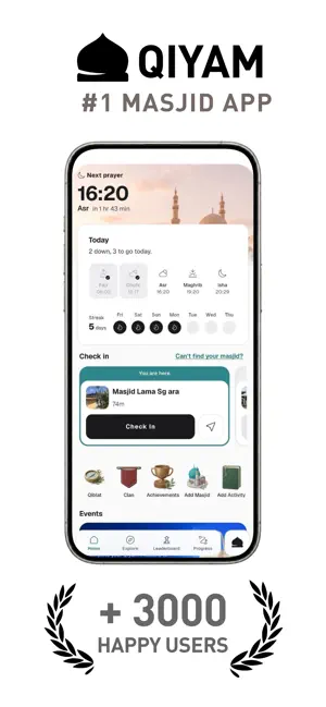 Qiyam : Masjid Tracker screenshot 1