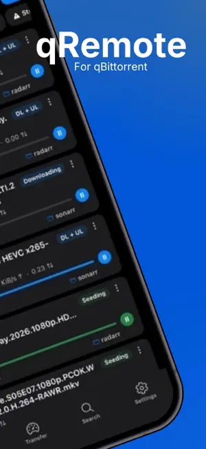 qRemote for qBittorrent screenshot 2
