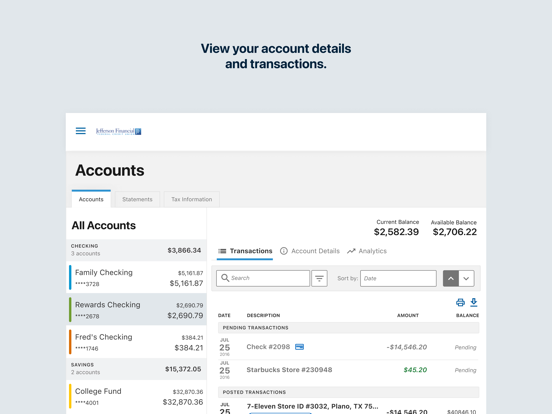 Screenshot #6 pour Jefferson Financial CU Mobile