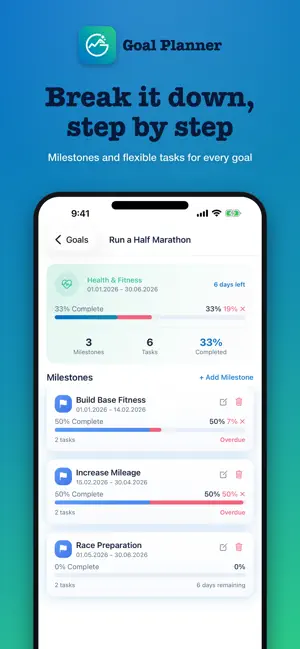 Goal Planner screenshot 2