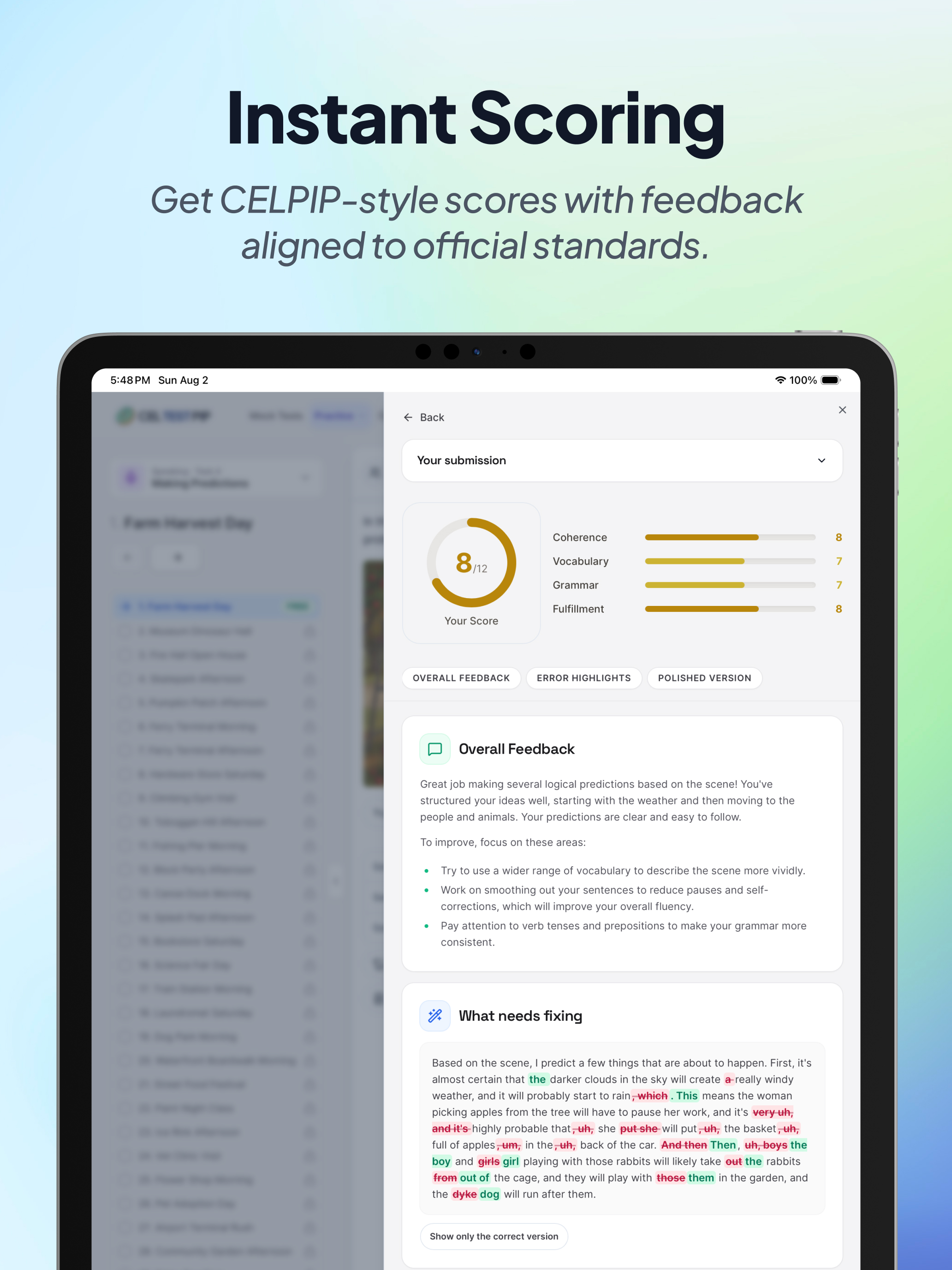 CELTESTPIP – CELPIP Prep Tool screenshot 11