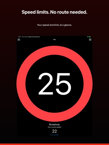 Speed Limit Fullscreen iPad screenshot