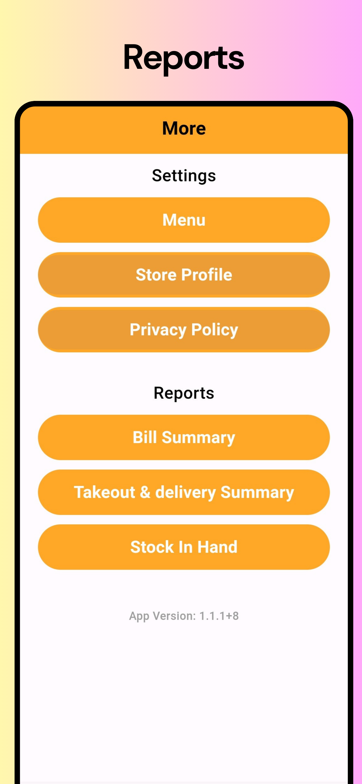 eWaiter Admin App