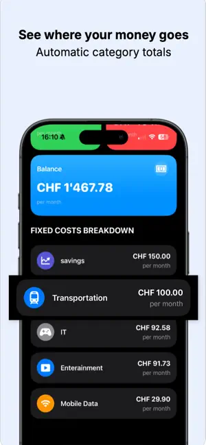 spendCompass screenshot 2