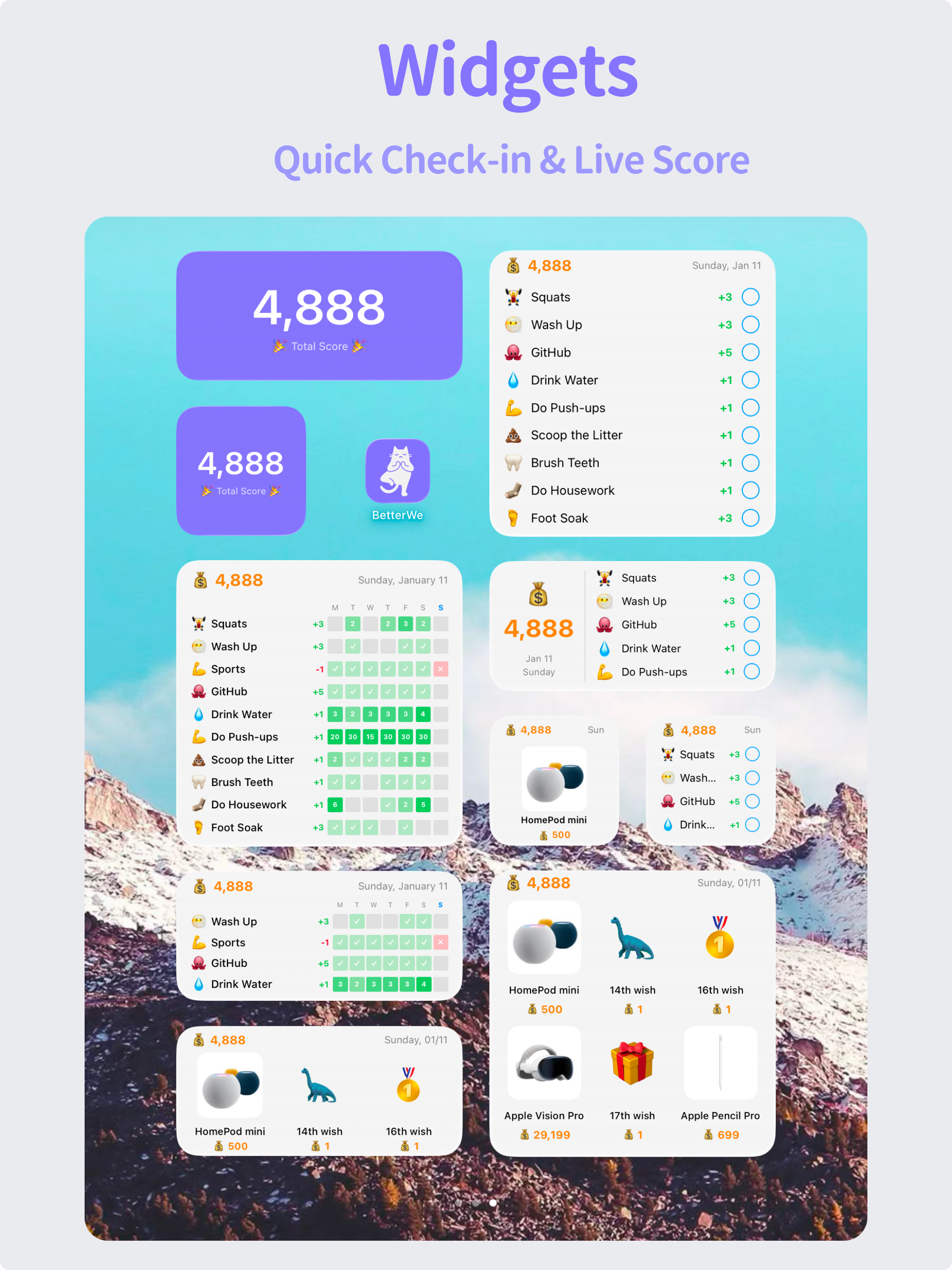 BetterWe - Habit Todo Wish