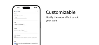 Snow for Safari iPhone screenshot