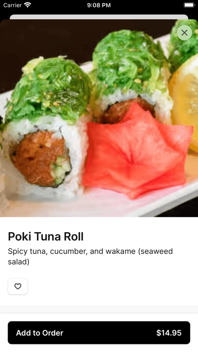 Koryo Sushi To Go iPhone screenshot 4 - Food & Drink app