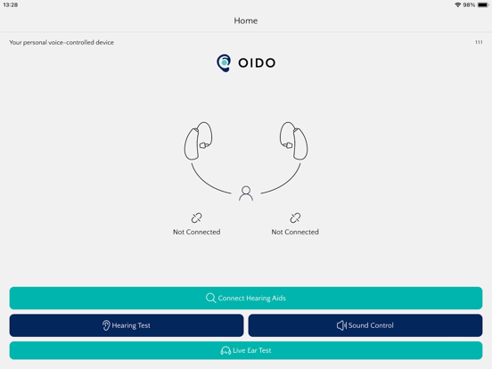 OIDO Hearing iPad screenshot 1 - Utilities app