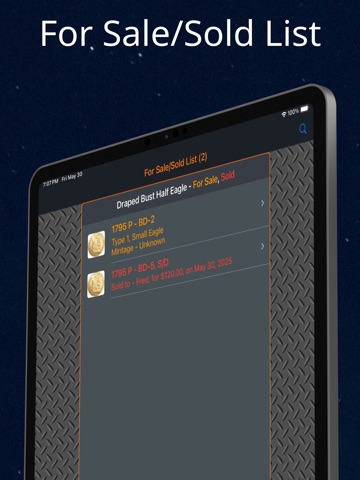 Draped Bust Half Eagle iPad screenshot