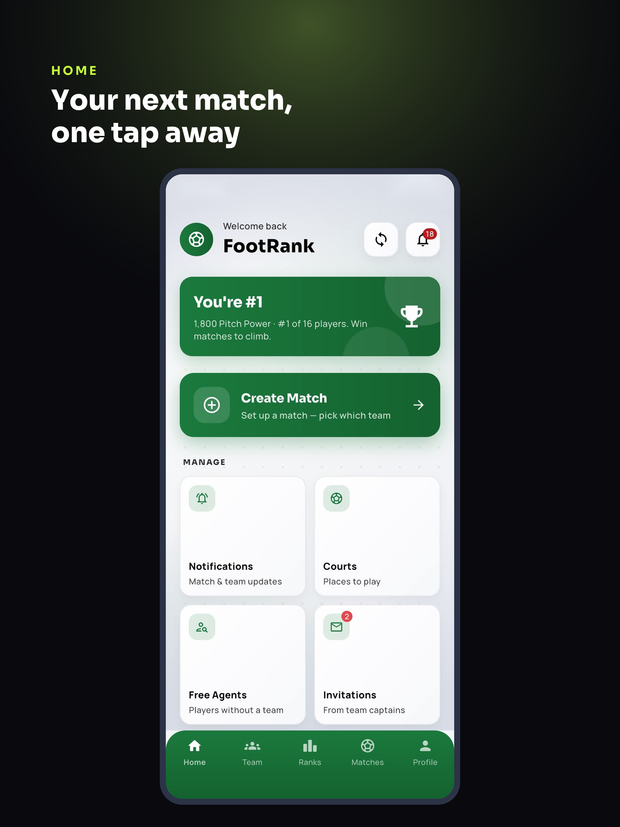 FootRank: 5-a-Side Ranking screenshot 10