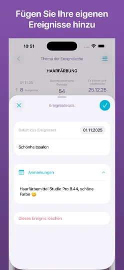 Screenshot von Wiederholtes Ereignis auf dem iPhone 3