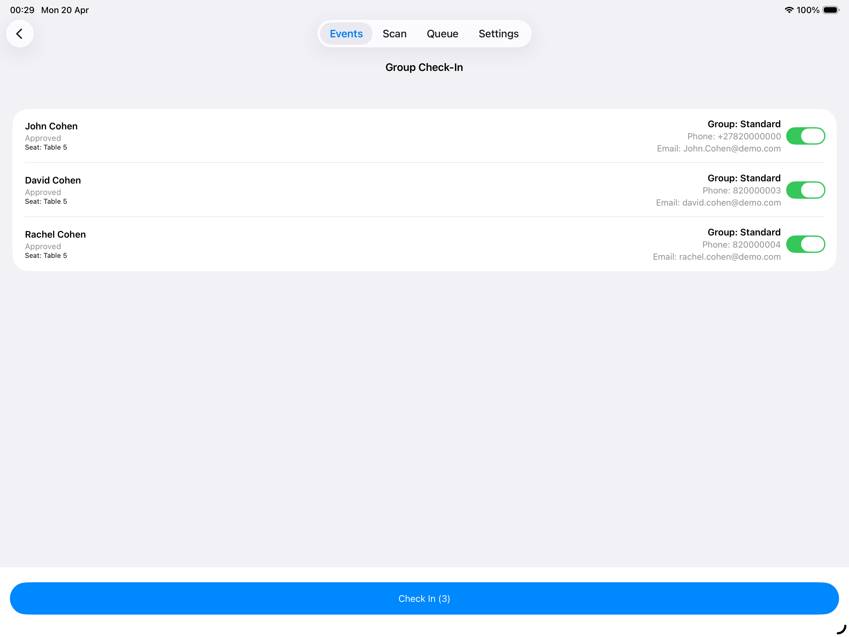 Jonamo Check-In screenshot 16