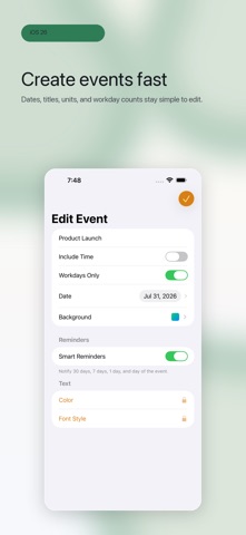Countdown Central: Events Screenshot 3 of 5