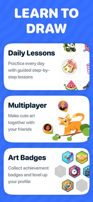 Drawly: Learn to Draw Together screenshot 2