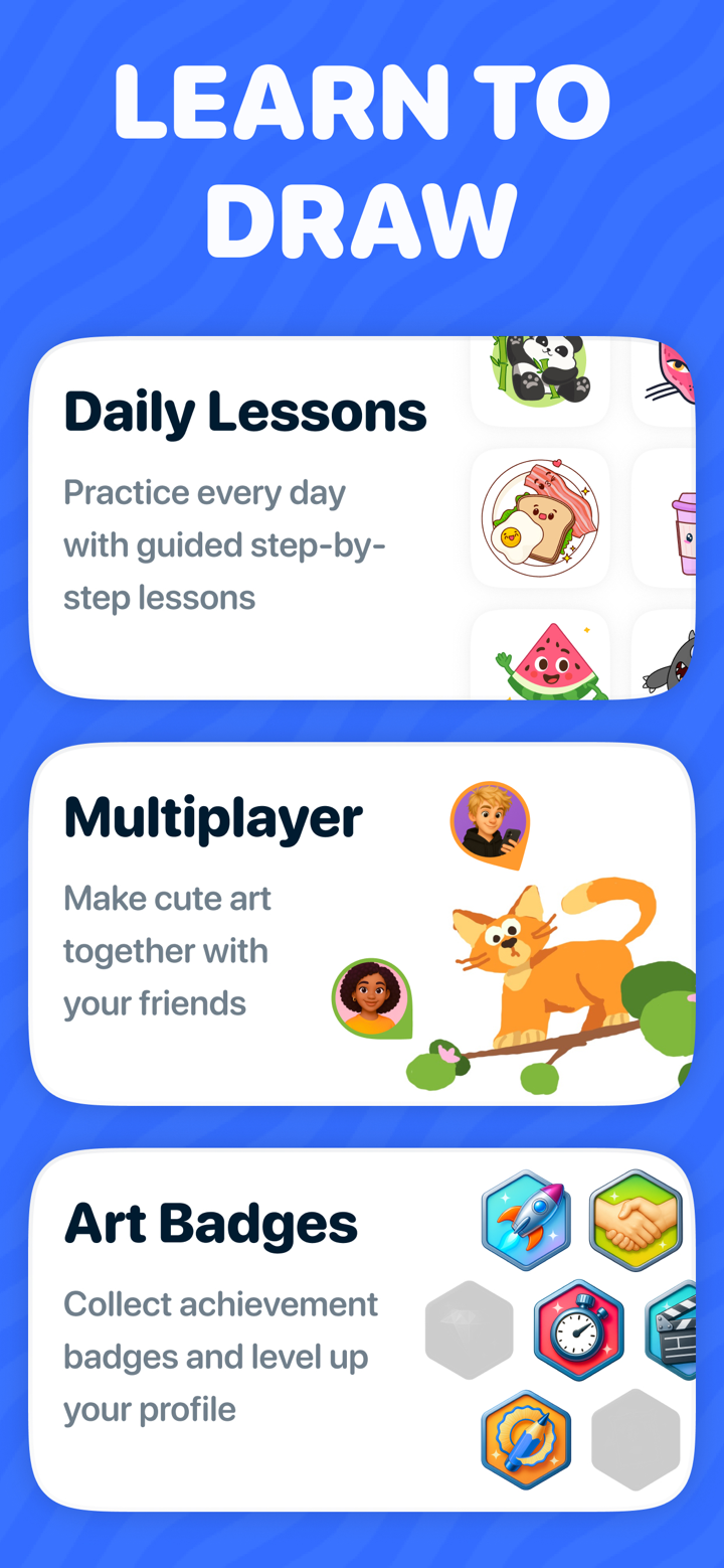 Drawly: Learn to Draw Together screenshot 2