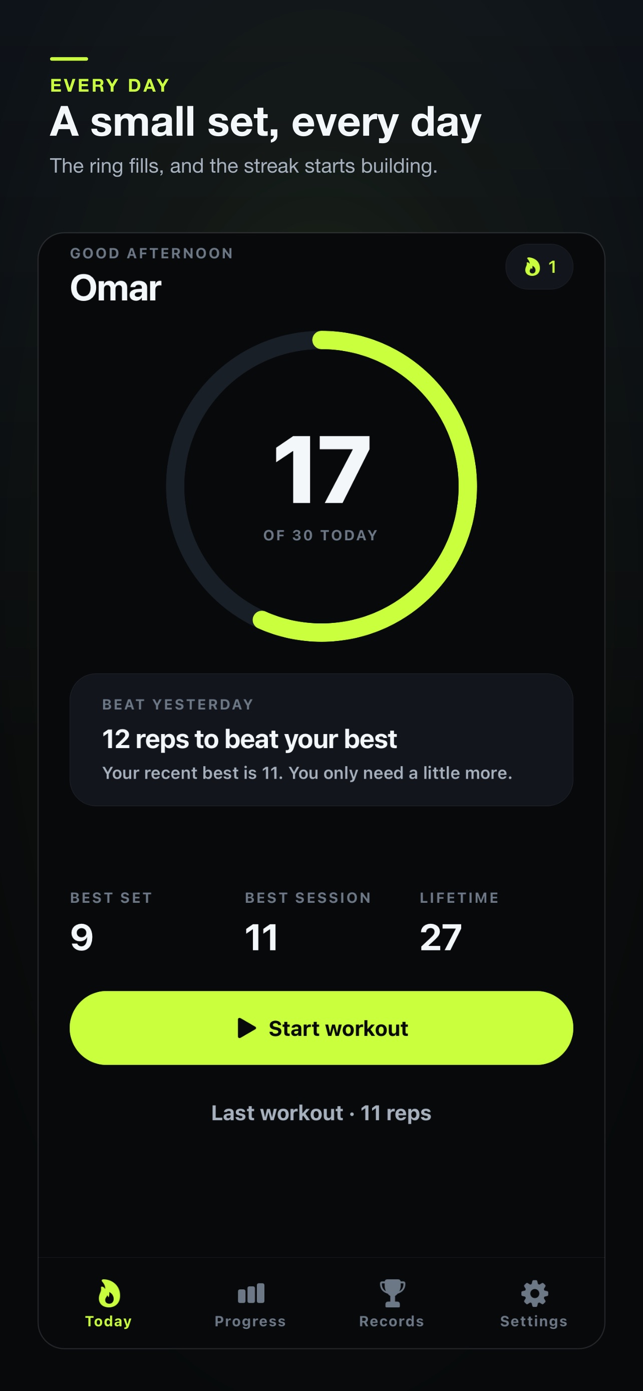 Screenshot 4 of Hundy: Push-Up Counter