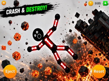 Stickman Epic Dismount iPad screenshot