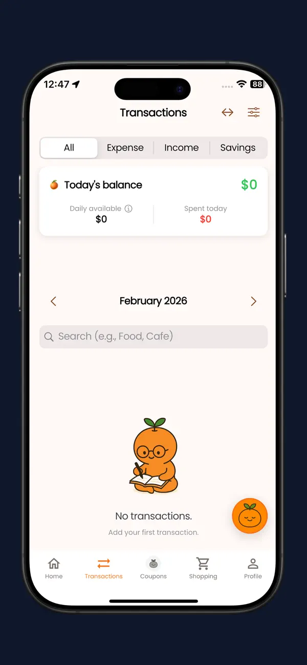 Tangerine Budget screenshot 3