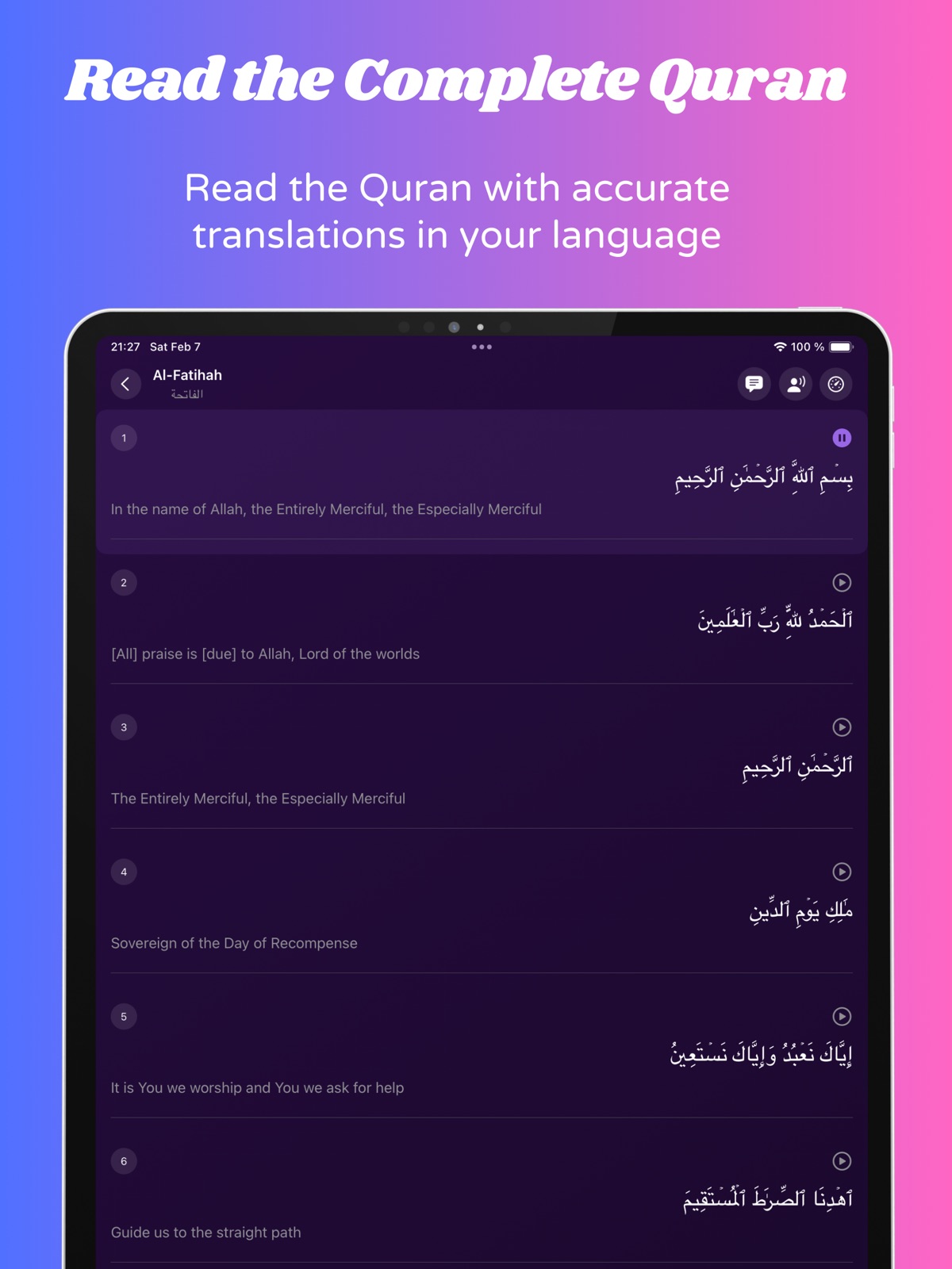 Daily Wisdom: Quran & Hadith ipad screenshot 3