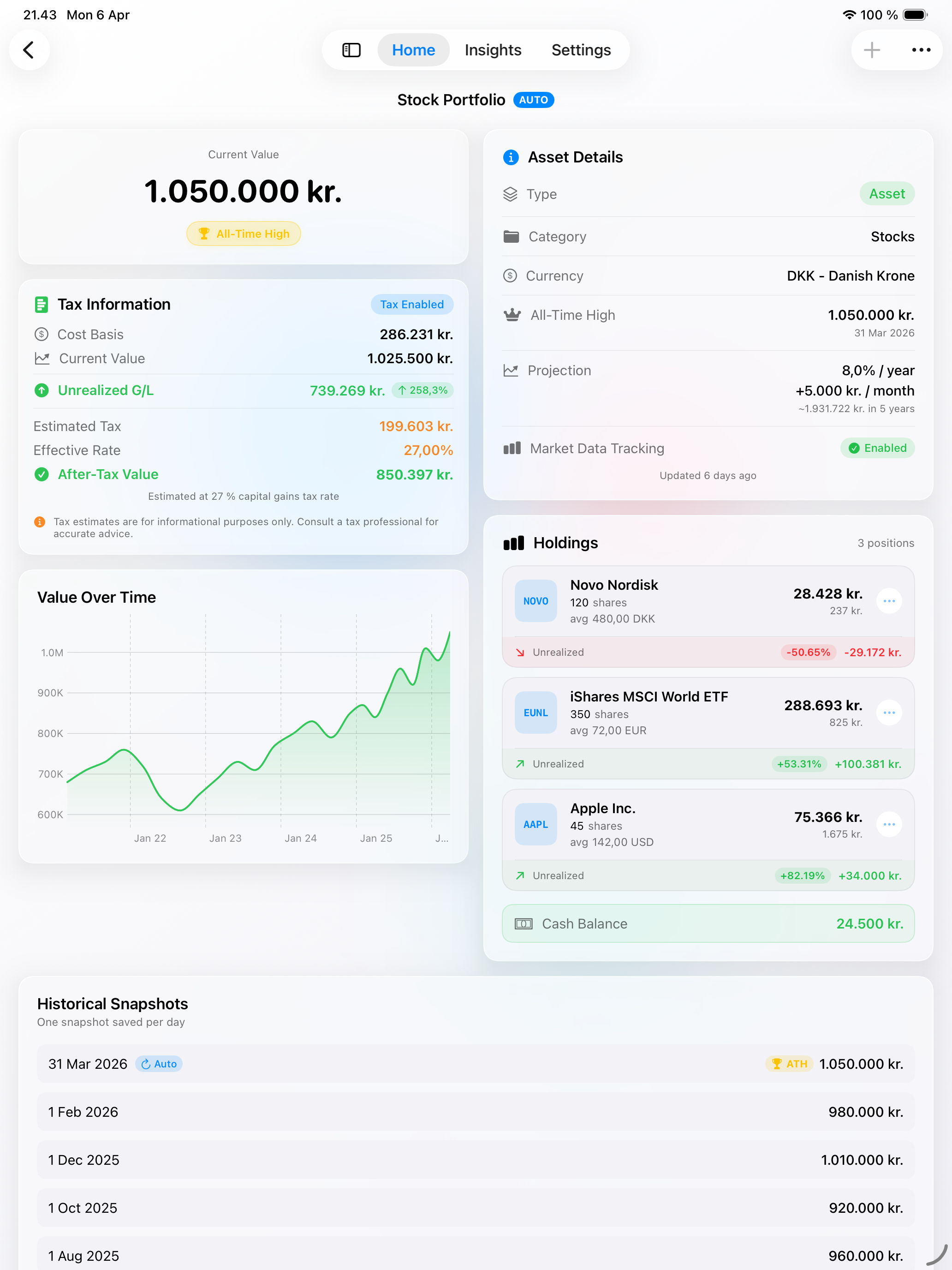 Netly - Net Worth Tracker screenshot 9