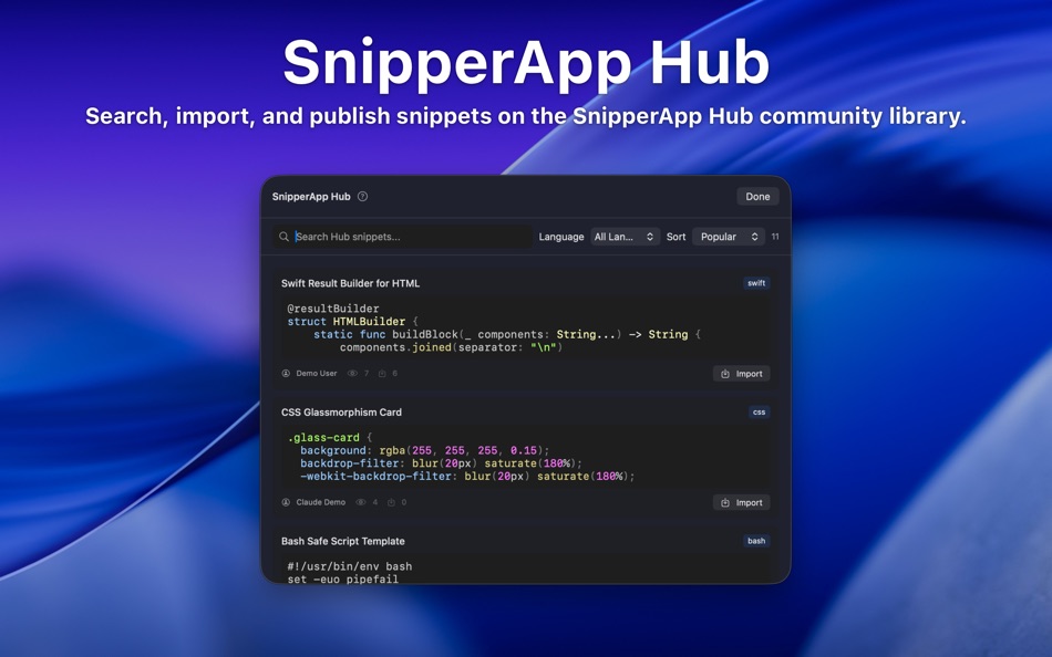 #6. SnipperApp 3 (macOS) Ved: Andrii Teologov