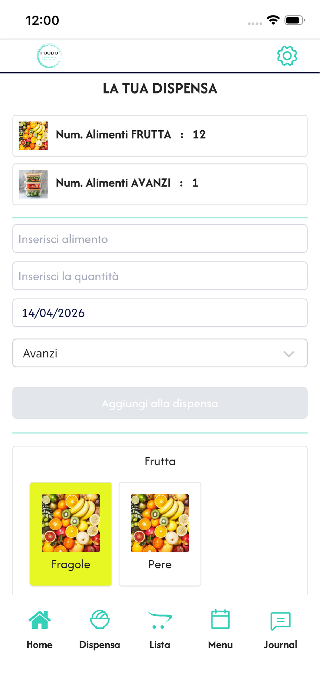 Foodo la dispensa intelligente screenshot 5
