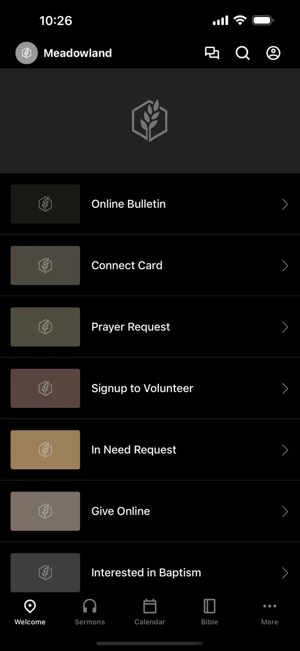 Screenshot #1 pour Meadowland Church