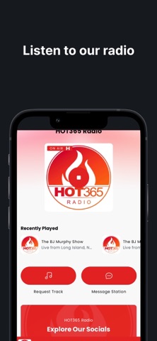 HOT365 Radio app screenshot