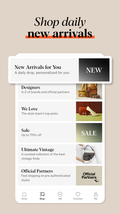 Vestiaire Collective Screenshot
