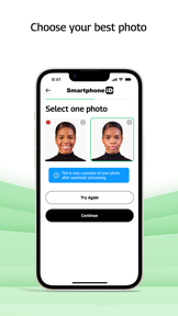 Smartphone iD - Passport photo screenshot