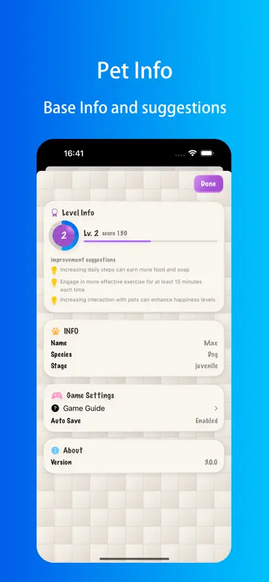 Fitness Pet: Tamagotchi screenshot 2